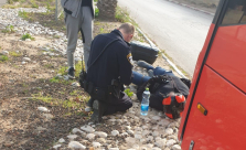 اللد: اصابة متوسطة لراكب دراجة نارية بحادث طرق 